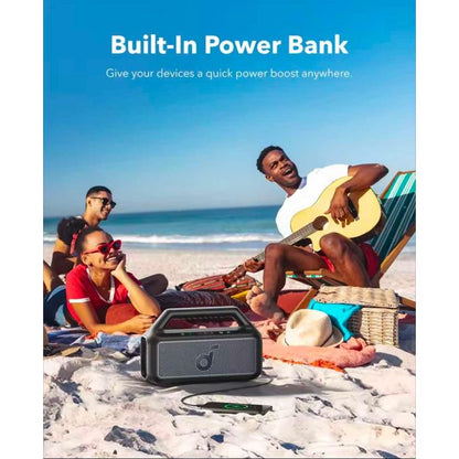 Soundcore Boom 2 SE - Haut-parleur boombox - pour utilisation mobile - sans fil - Bluetooth - Contrôlé par application - 30 Watt