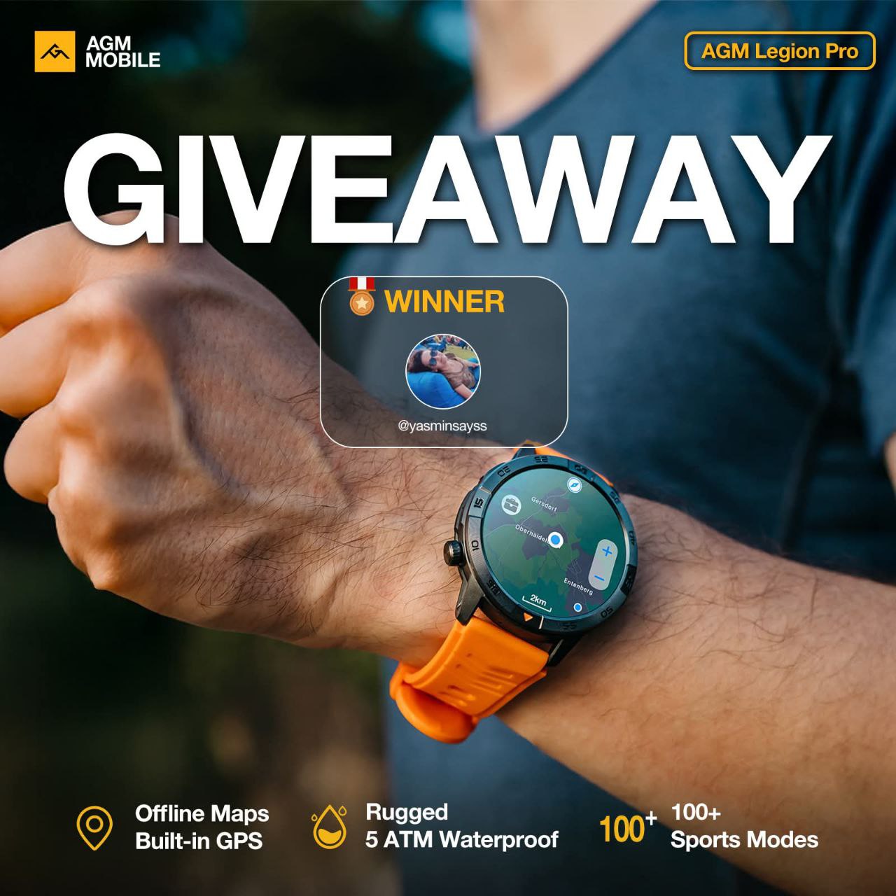 AGM Legion Pro Montre connectée